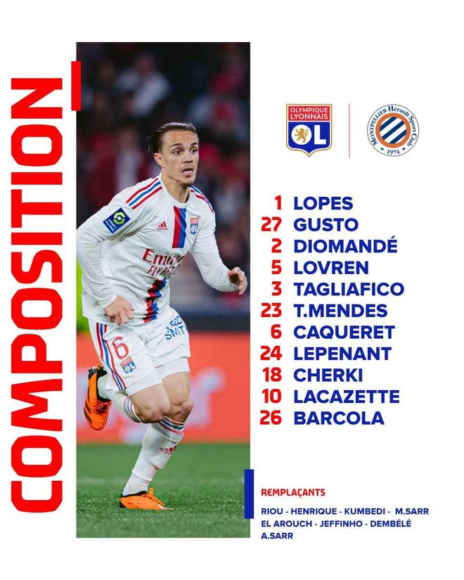 关于里昂逆转蒙彼利埃，豪取三分的信息